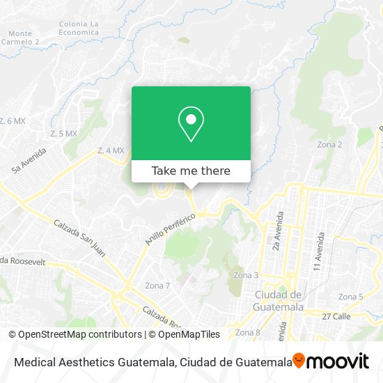 Mapa de Medical Aesthetics Guatemala