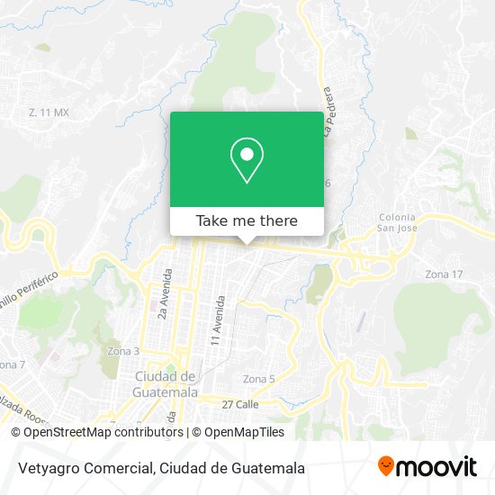 Vetyagro Comercial map