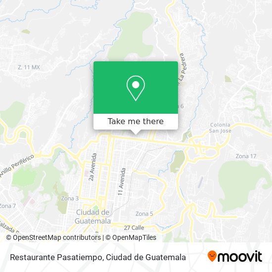 Restaurante Pasatiempo map