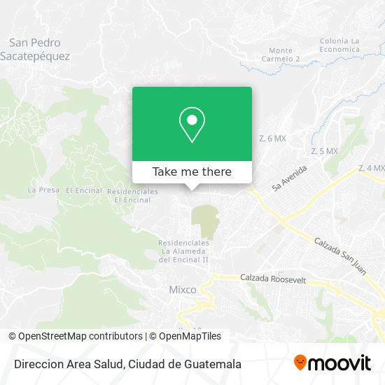 Direccion Area Salud map