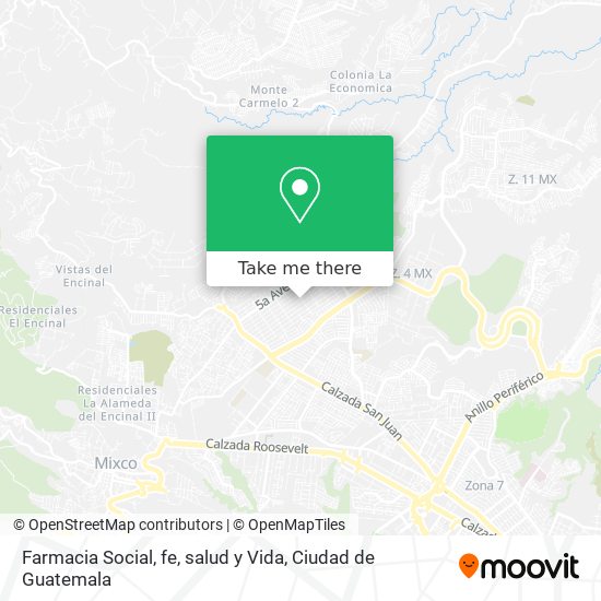 Mapa de Farmacia Social, fe, salud y Vida