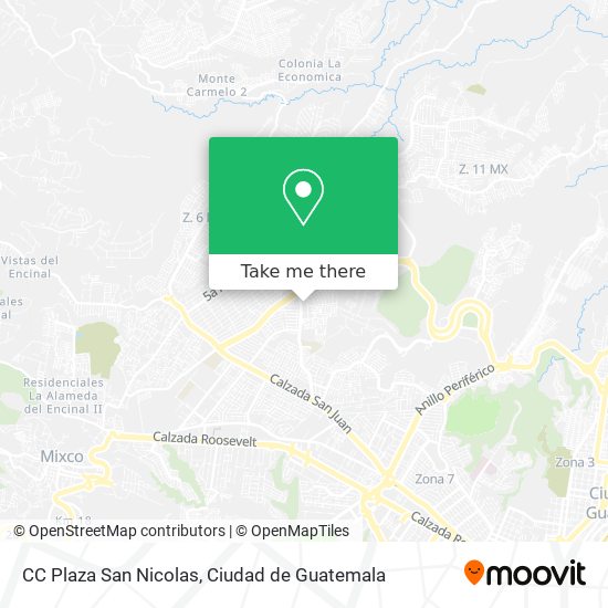 CC Plaza San Nicolas map