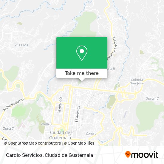 Cardio Servicios map