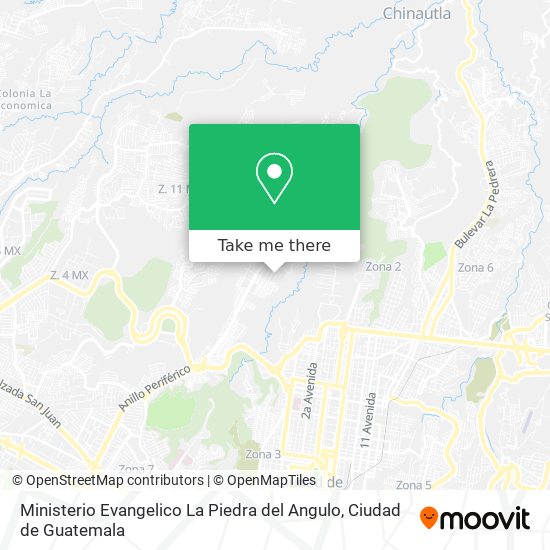 Mapa de Ministerio Evangelico La Piedra del Angulo