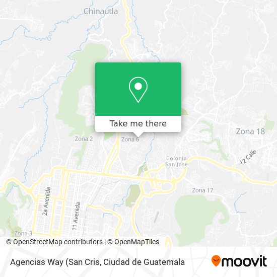 Agencias Way map