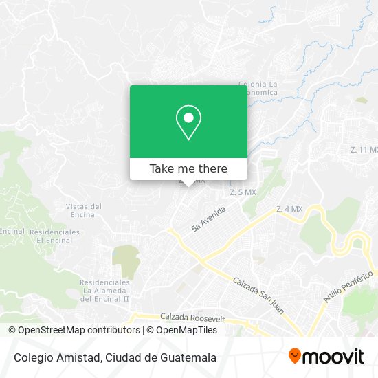 Colegio Amistad map
