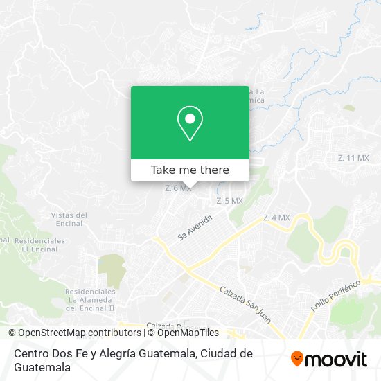 Centro Dos Fe y Alegría Guatemala map