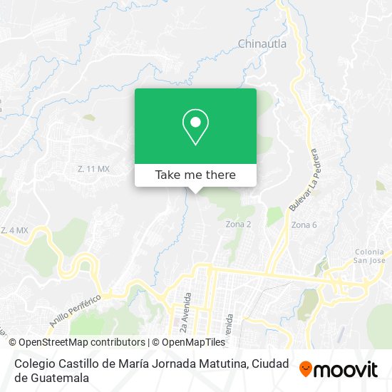 Mapa de Colegio Castillo de María Jornada Matutina