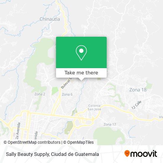 Mapa de Sally Beauty Supply