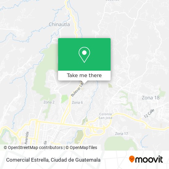 Mapa de Comercial Estrella