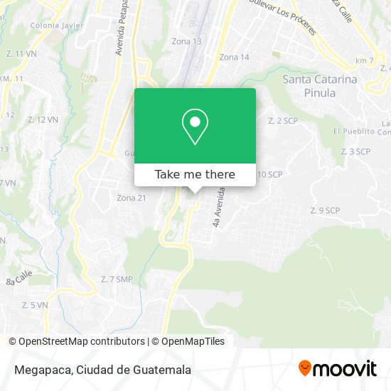 Megapaca map