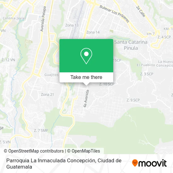 Mapa de Parroquia La Inmaculada Concepción