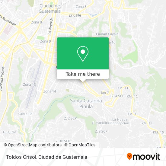 Toldos Crisol map