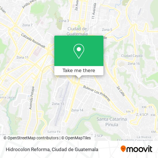 Mapa de Hidrocolon Reforma