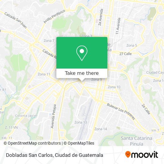 Dobladas San Carlos map