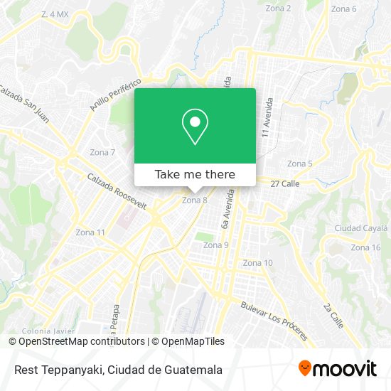 Mapa de Rest Teppanyaki