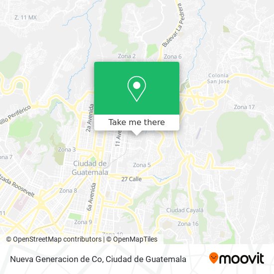 Nueva Generacion de Co map