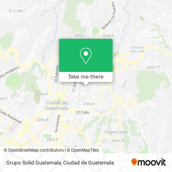 Grupo Solid Guatemala map