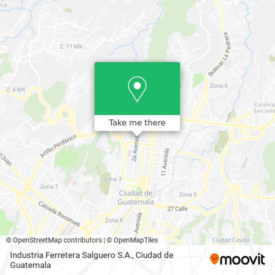 Mapa de Industria Ferretera Salguero S.A.