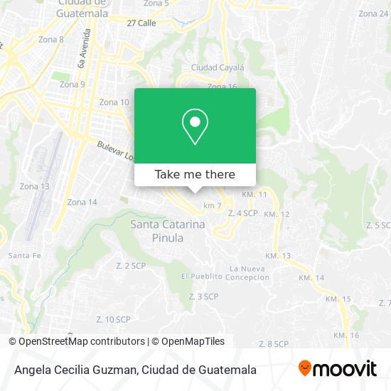 Angela Cecilia Guzman map