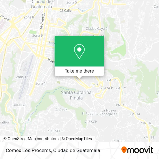 Mapa de Comex Los Proceres