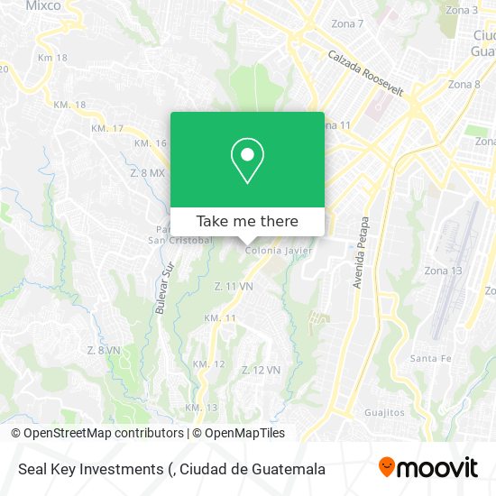 Mapa de Seal Key Investments