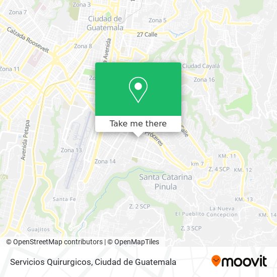 Servicios Quirurgicos map