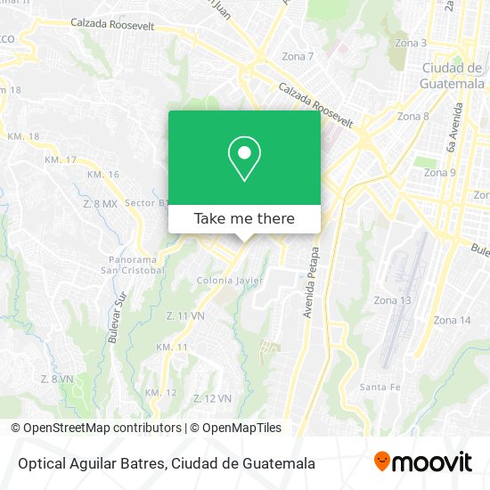 Optical Aguilar Batres map