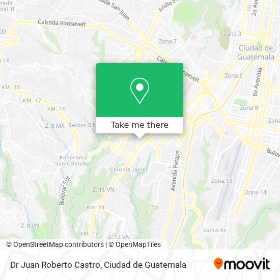 Mapa de Dr Juan Roberto Castro