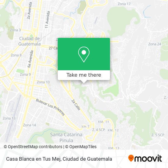 Casa Blanca en Tus Mej map