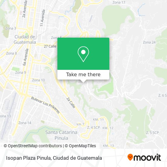 Mapa de Isopan Plaza Pinula