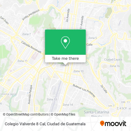 Colegio Valverde 8 Cal map