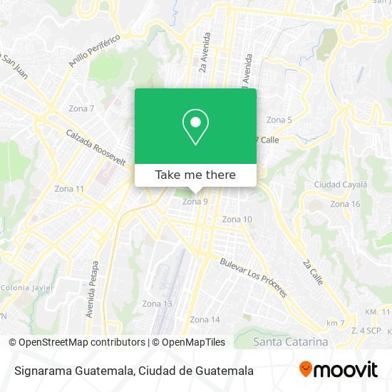 Signarama Guatemala map