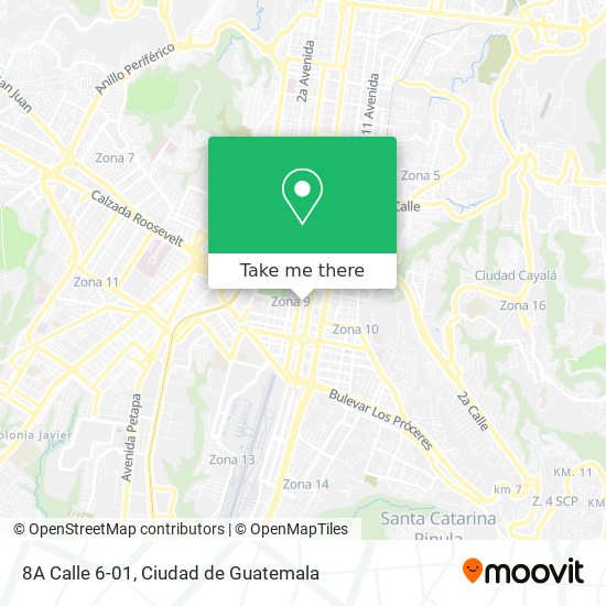 8A Calle 6-01 map