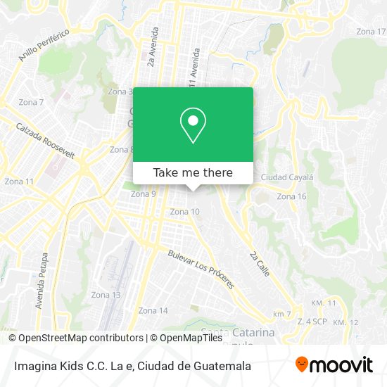 Mapa de Imagina Kids C.C. La e