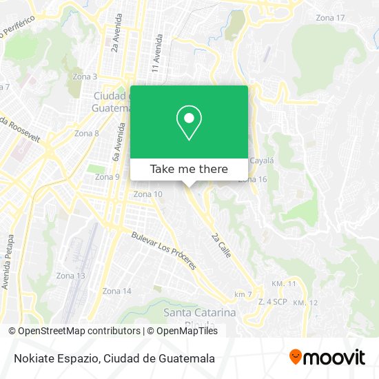Nokiate Espazio map