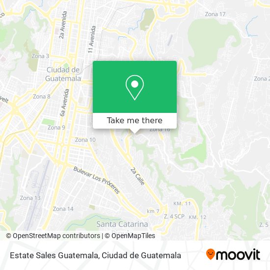 Mapa de Estate Sales Guatemala