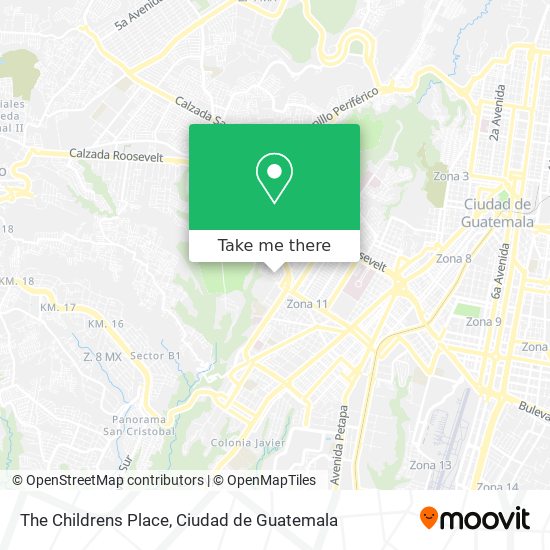 Mapa de The Childrens Place