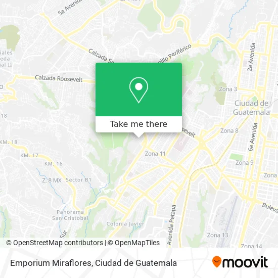 Emporium Miraflores map