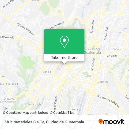 Multimateriales S a Ca map