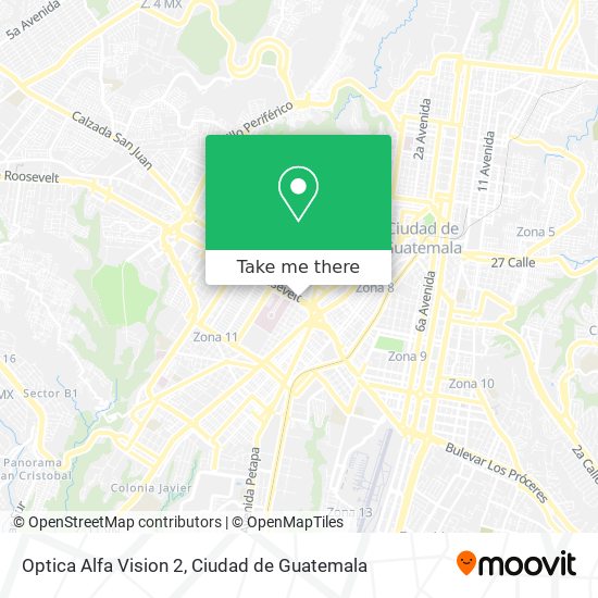 Optica Alfa Vision 2 map