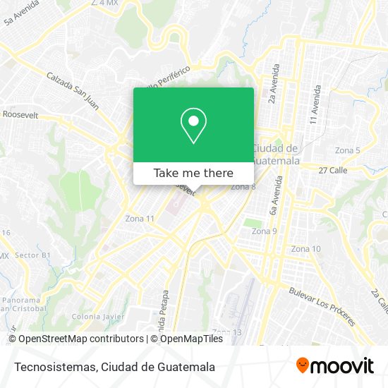 Tecnosistemas map