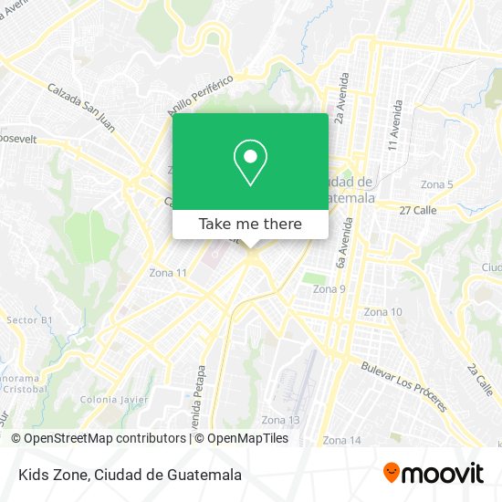 Kids Zone map