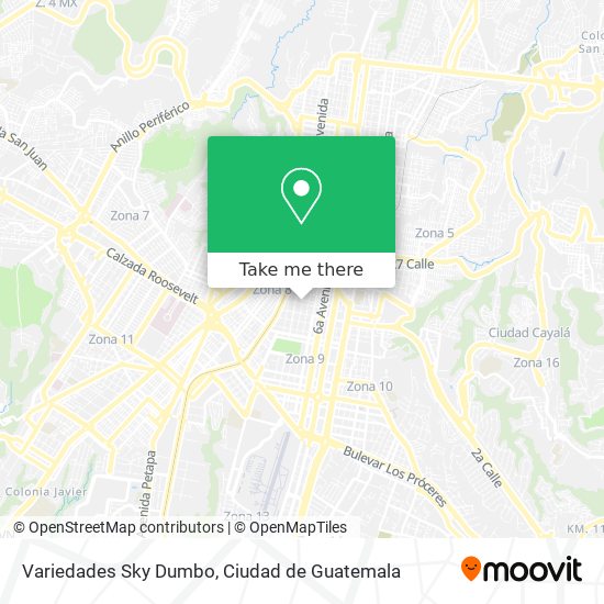 Mapa de Variedades Sky Dumbo