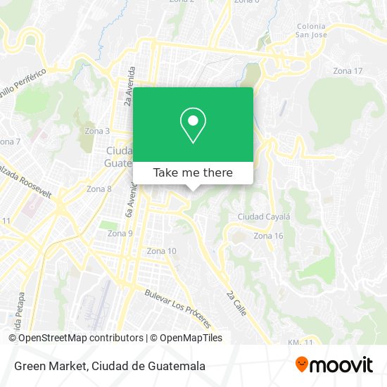 Mapa de Green Market