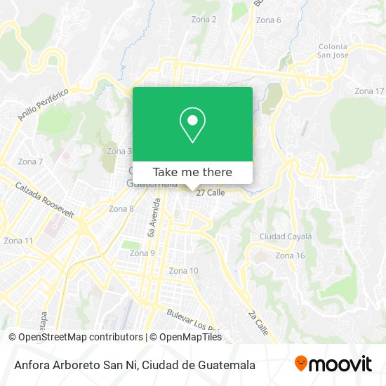 Anfora Arboreto San Ni map