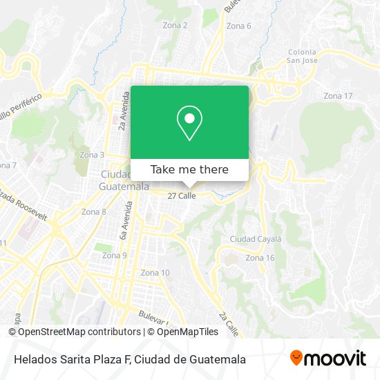 Mapa de Helados Sarita Plaza F