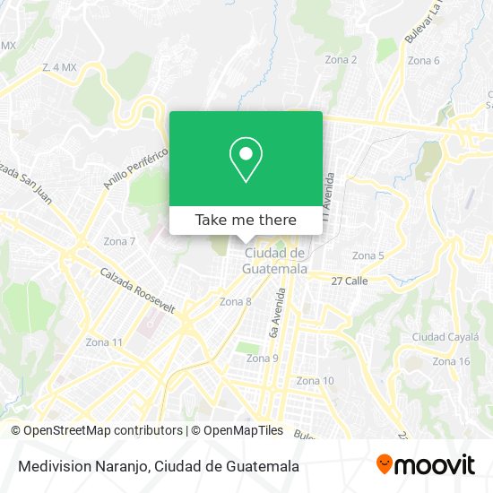 Medivision Naranjo map