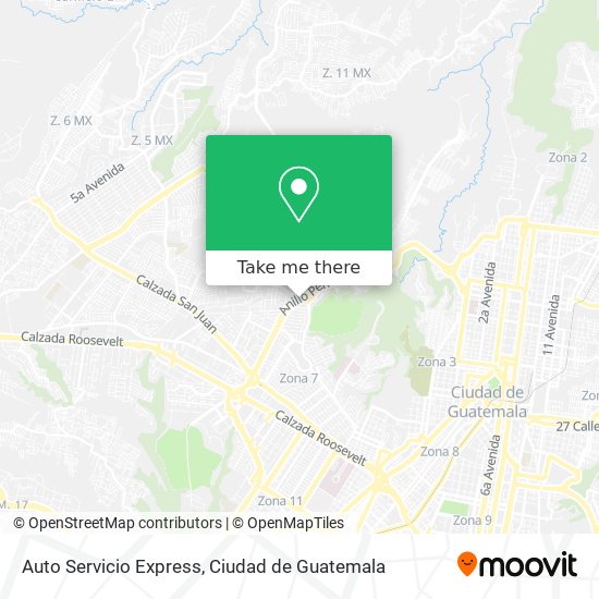 Auto Servicio Express map