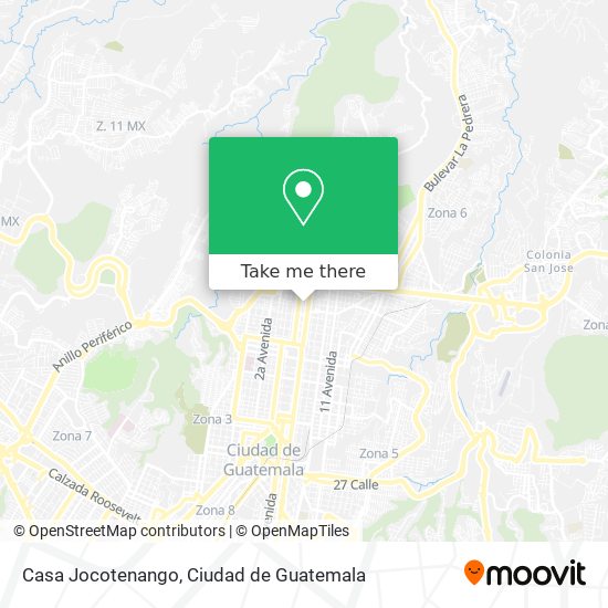 Casa Jocotenango map